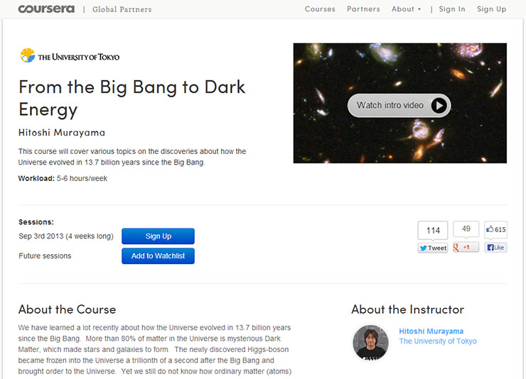 Coursera Big Bang